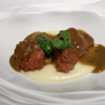 Mollejas de ternera con puré
