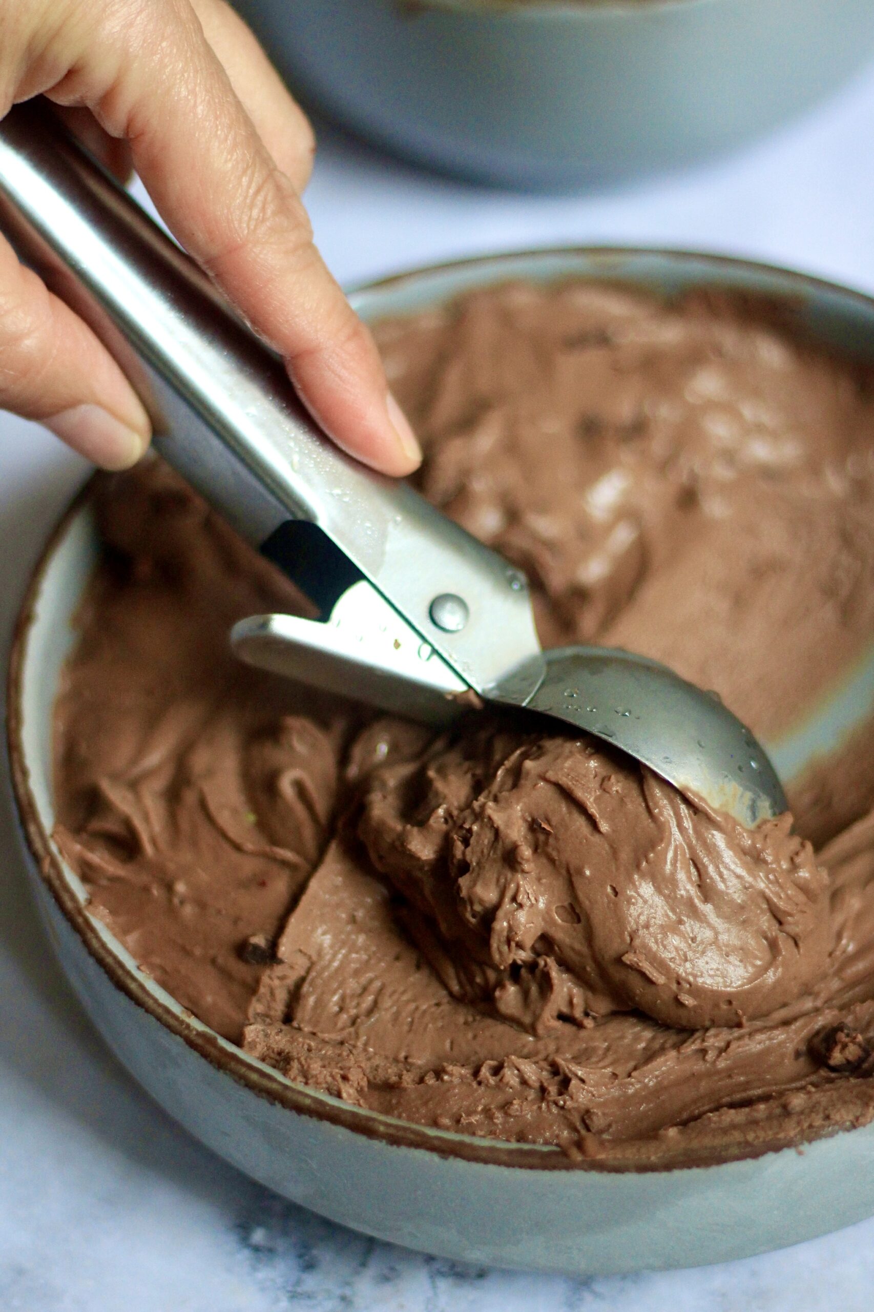 helado tradicional de chocolate sin azúcar